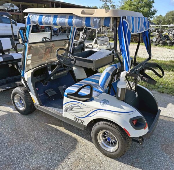 2014 EZGO TXT 48v - 2 Passenger - White - Image 2