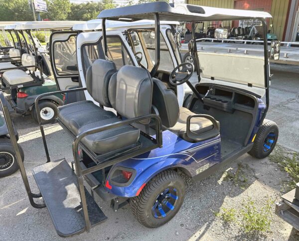 2018 EZGO TXT 48v - 4 Passenger - Blue - Image 3